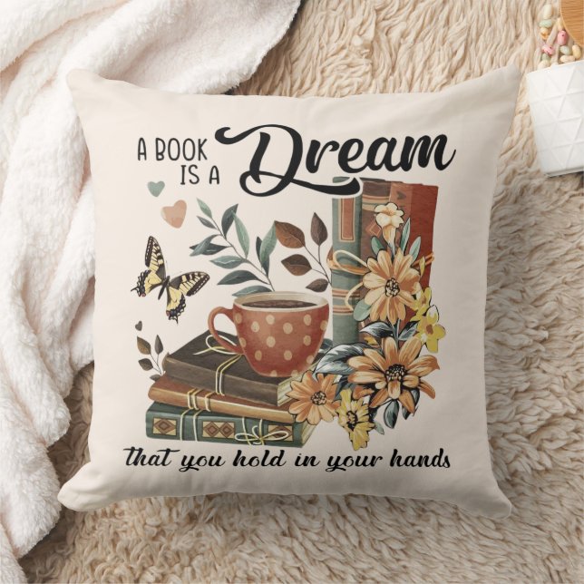 Dreams in Your Hands Throw Pillow (Blanket)