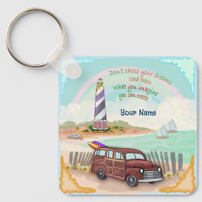 Dreams Lighthouse Keychain (Front)
