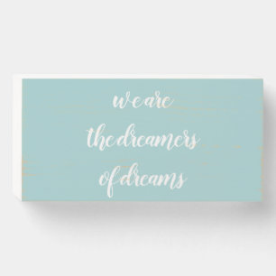"Dreams" Modern Home Art Wooden Box Sign