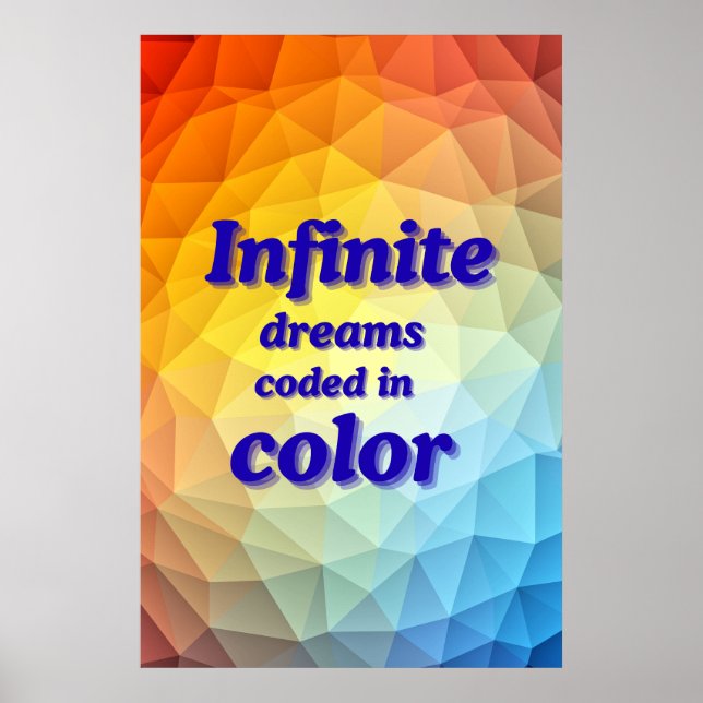 Dreams Motivational Poster Wall Art Home Decor (Front)