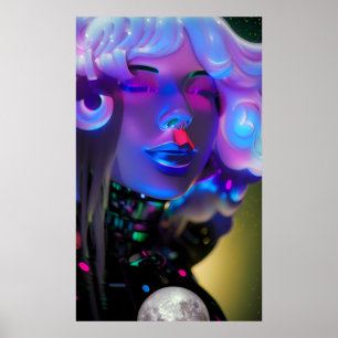 Dreams of a Mood So Blue - Ken Gage Art Poster