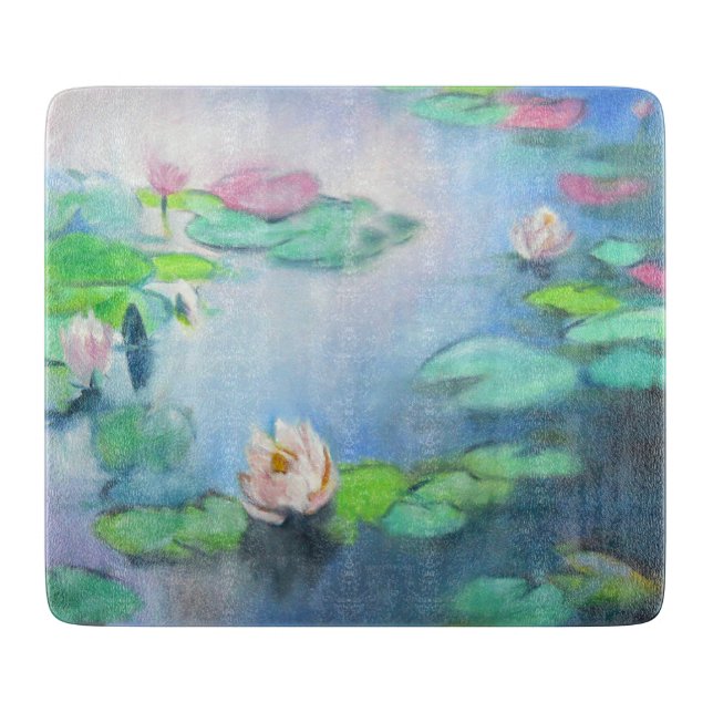 Dreams of Giverny, Glass Cutting Board (Front)