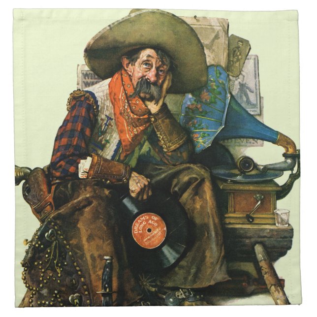 Dreams of Long Ago Cloth Napkin (Front)