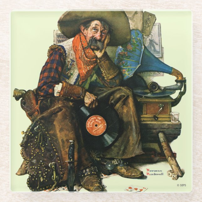 Dreams of Long Ago Glass Coaster (Front)