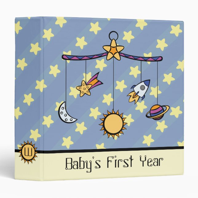 Dreams of Space Mobile 3-Ring Binder (Front/Spine)