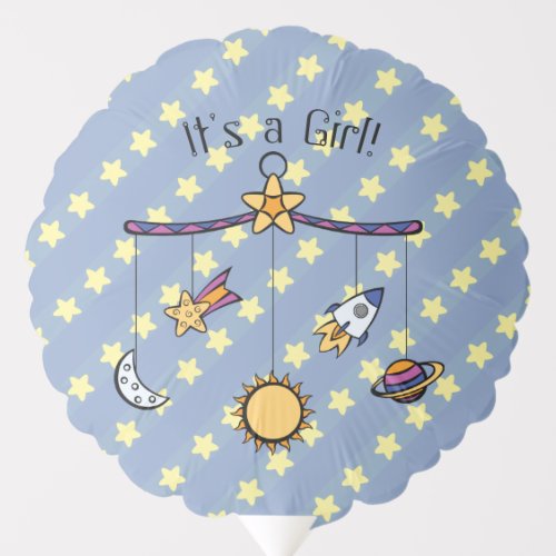 Dreams of Space Mobile Baby Shower Balloon