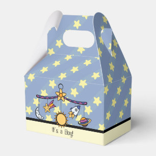 Dreams of Space Mobile Baby Shower Favor Box