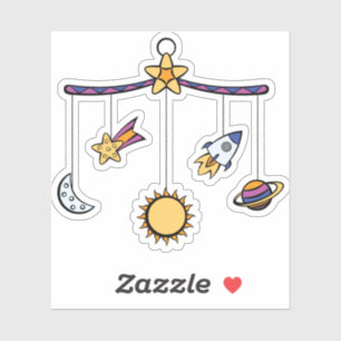 Dreams of Space Mobile Contour Sticker