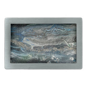 Dreams of the Ocean'20 abstract painting  Belt Buckle