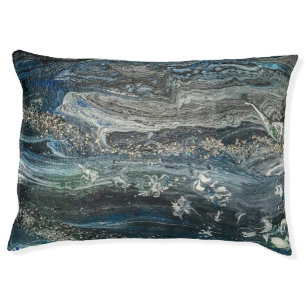 Dreams of the Ocean'20 abstract painting Pet Bed