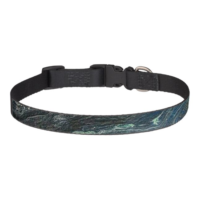 Dreams of the Ocean'20 abstract painting   Pet Collar (Front)