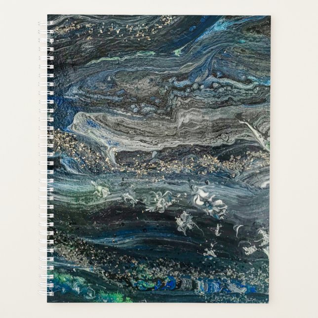 Dreams of the Ocean'20 abstract painting  Planner (Front)