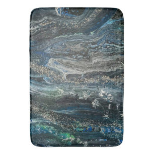Dreams of the Ocean'20 abstract painting sea grey Bath Mat
