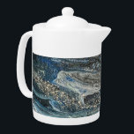 Dreams of the Ocean'20 abstract painting Teapot<br><div class="desc">While 2020 was a year of no travels, we can still dream of the oceans... </div>