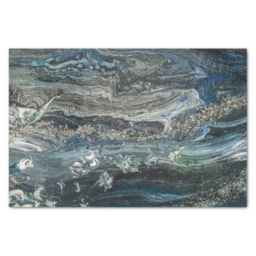 Dreams of the Ocean20 abstract painting  Tissue Paper