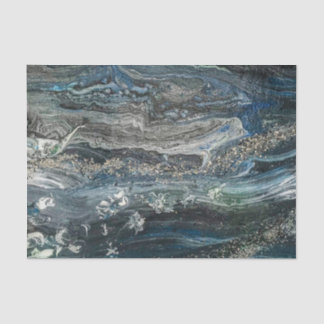 Dreams of the Ocean'20 abstract painting Tissue Paper