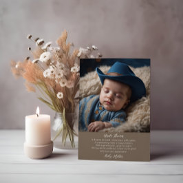 Dreams of the Range Cowboy's Lullaby Godfather Invitation