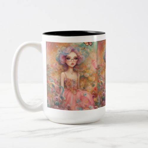  Dreams One Sip at a Time Two_Tone Coffee Mug