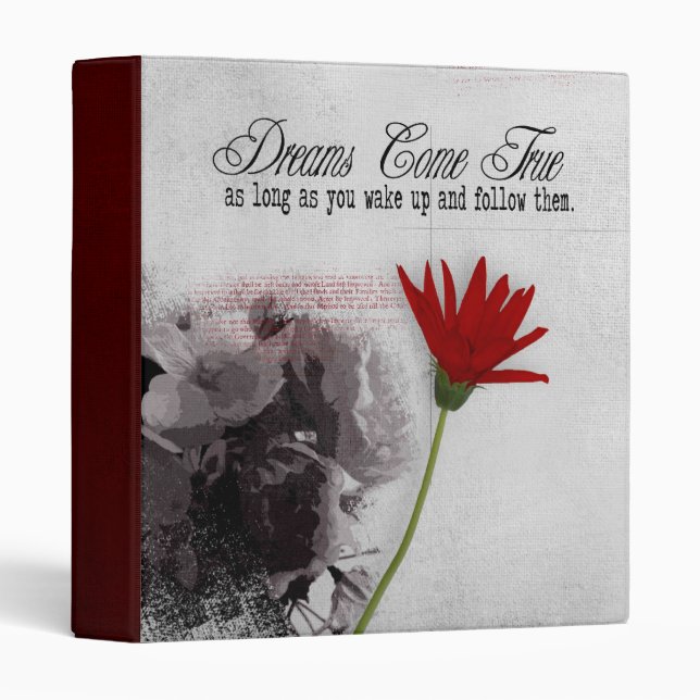 dreams photo album 3 ring binder (Front/Spine)