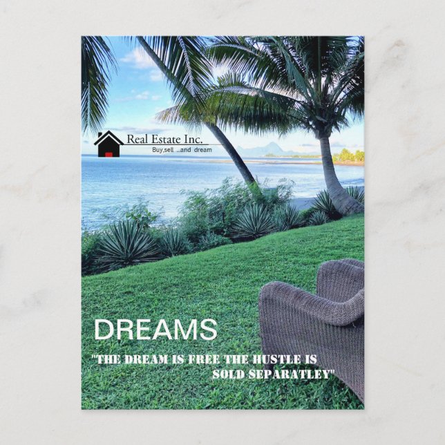 Dreams Real Estate postcard (Front)