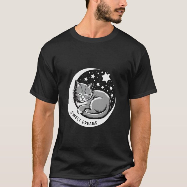 Dreams Sleeping Cat T-Shirt (Front)