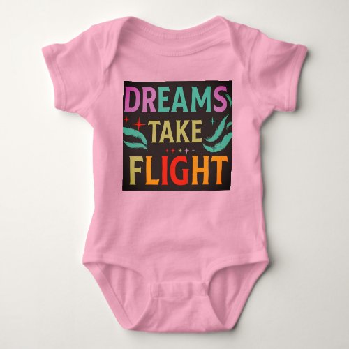 Dreams take flight baby bodysuit