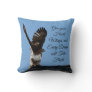Dreams Take Flight Red-Tailed Hawk Inspirational Throw Pillow