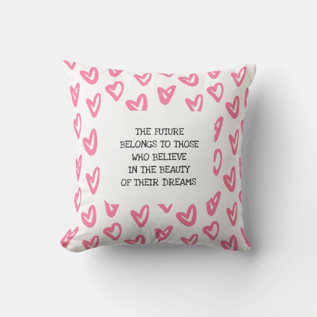 Dreams Throw Pillow (Front)