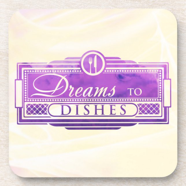 Dreams to Dishes Coasters (set of 6) (Front)