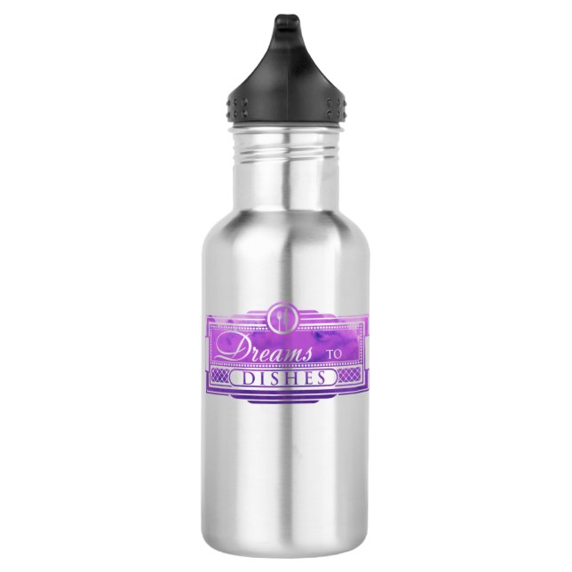 Dreams to Dishes Water Bottle (Right)