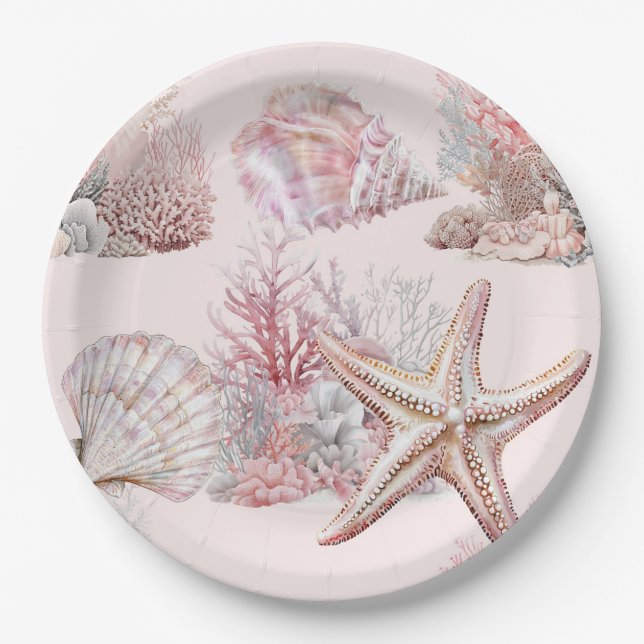 Dreams under the sea Paper Napkin Plates (Front)