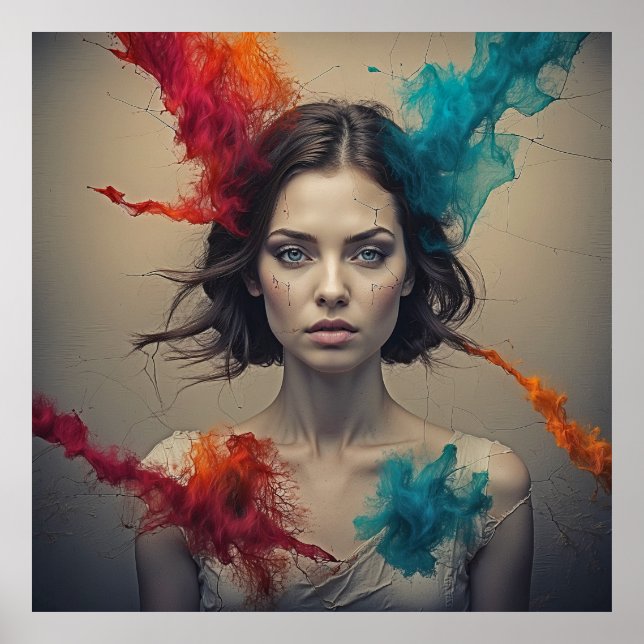 Dreamscape Beauty - Ethereal Art Poster (Front)