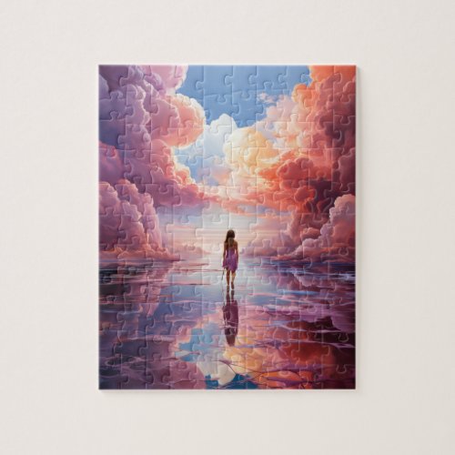 Dreamscape Cloud Reflection Jigsaw Puzzle