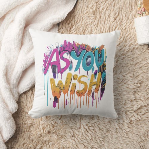 Dreamscape Delight Cushion As You Wish Throw Pillow