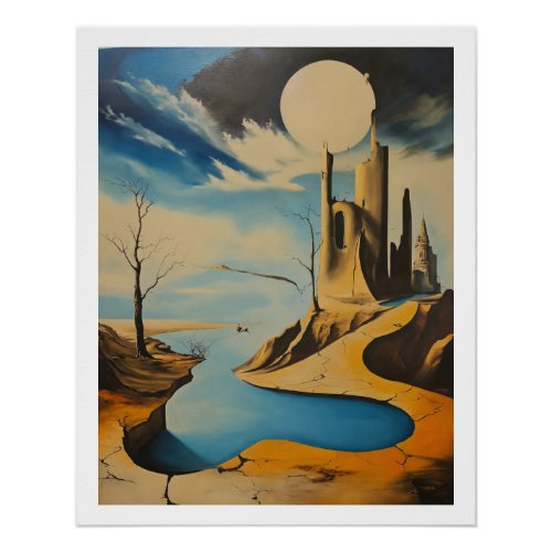  Dreamscape Delirium A Surrealist Journey Poster