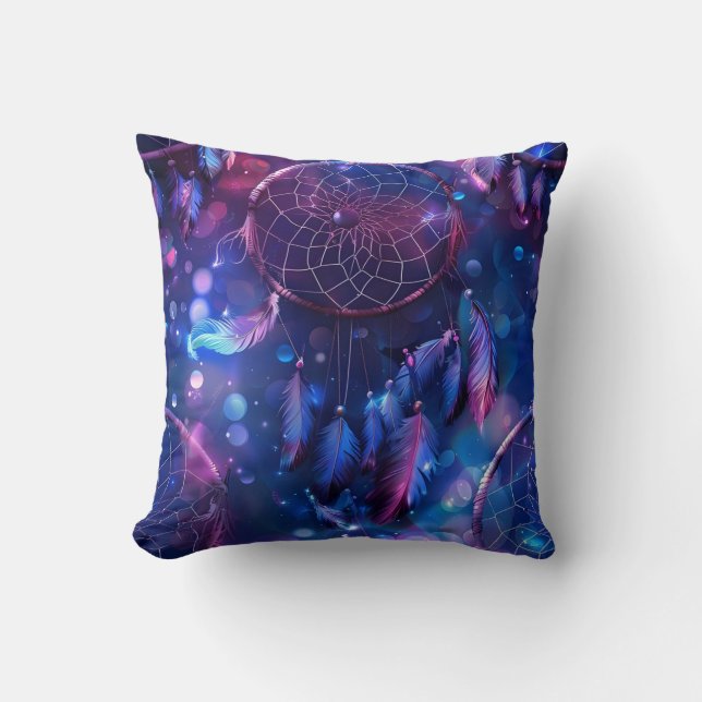 Dreamscape Dream Catcher Throw Pillow (Front)