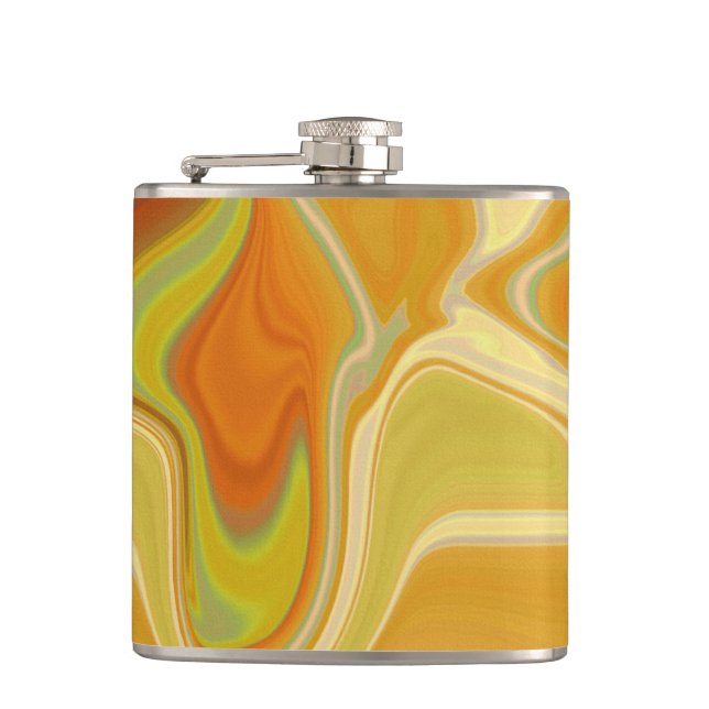 Dreamscape in Gold Flask (Front)