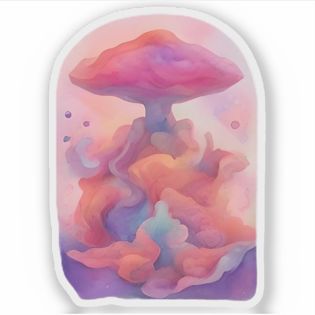 Dreamscape Mushroom Sticker (Front)