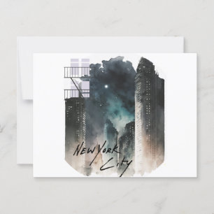Dreamscape New York, Painted City Lights Postcard
