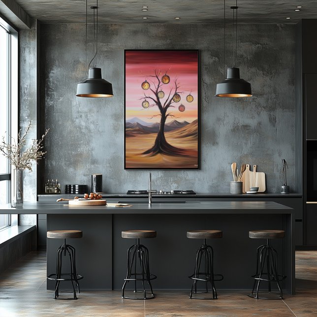 Dreamscape of Hanging Pocket Watches on a tree Poster (Creator Uploaded)