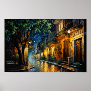 🎨Dreamscape Oil Painting Series Happy Homes🌆 Poster