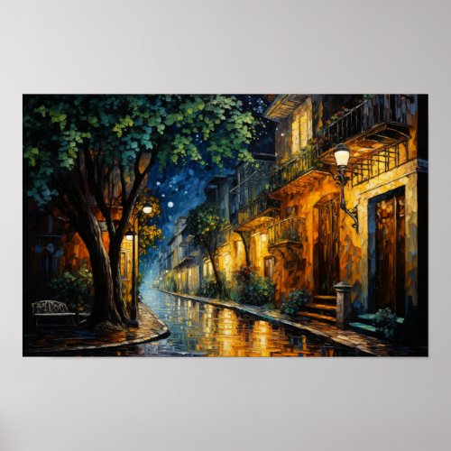 Dreamscape Oil Painting Series Happy Homes Poster