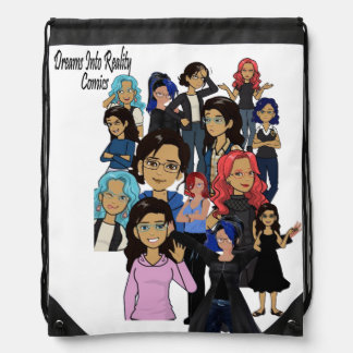 DreamsIntoRealityComics Ashlyn Tempest Cover Art Drawstring Bag