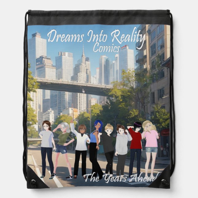 DreamsIntoRealityComics The Years Ahead Cover Art Drawstring Bag (Front)