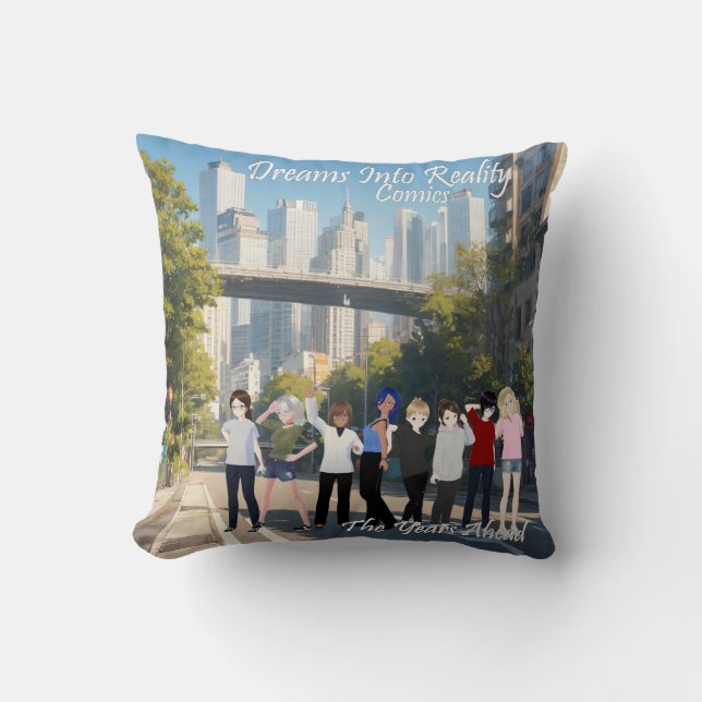 DreamsIntoRealityComics The Years Ahead Cover Art  Throw Pillow (Front)