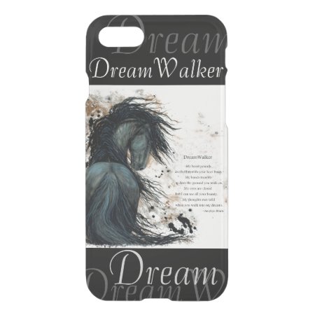 Dreamwalker Friesian Black Horse Cell Case Bihrle