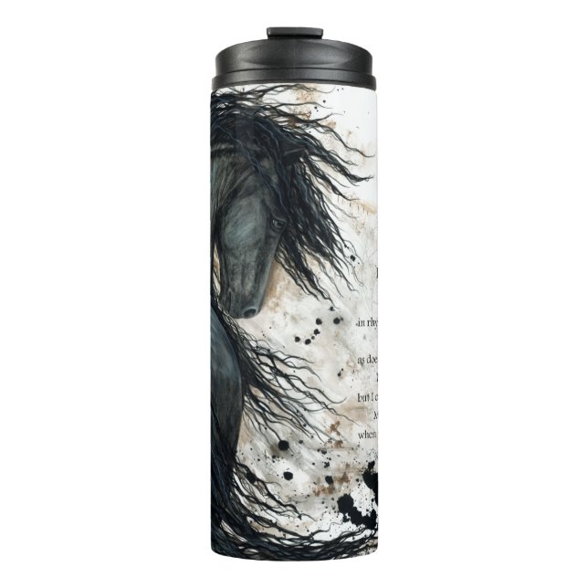DreamWalker Horses by Bihrle Thermal Tumbler (Front)