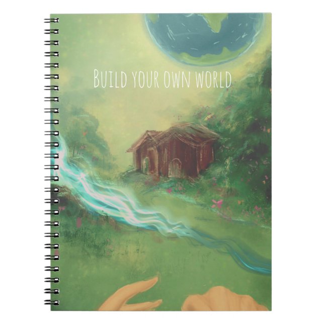 Dreamweaver Journal: Build Your World 📔✨ Notebook (Front)