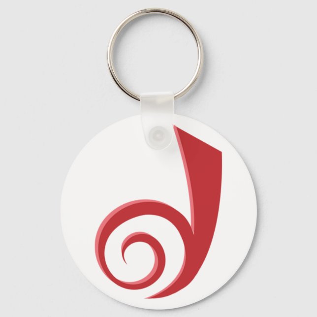 Dreamwidth 'D' keychain (Front)