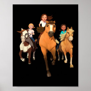 Dreamworks Spirit Riding Free - Horseback Riding  Poster
